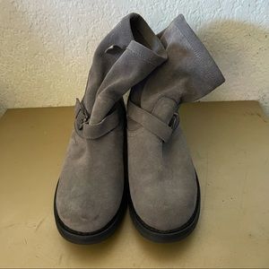 Firth Suede Moto Boots